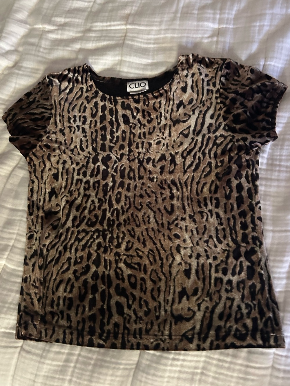 Vintage Leopard Print Top